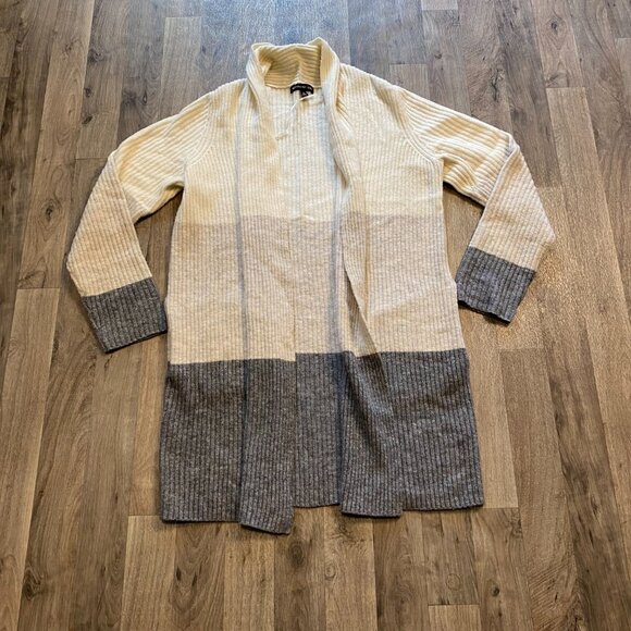 Banana Republic Merino Wool Blend Colorblock Knit Cardigan Size Small - Picture 1 of 7